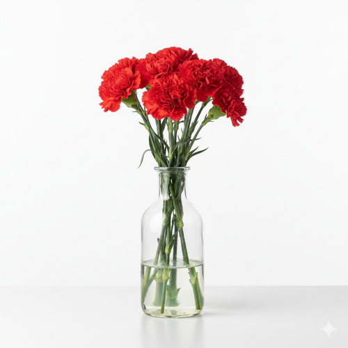 Clavel rojo flor fresca para regalar