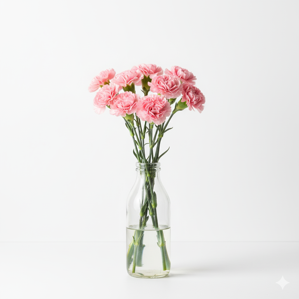 Ramo de clavel fresco, flores con simbolismo