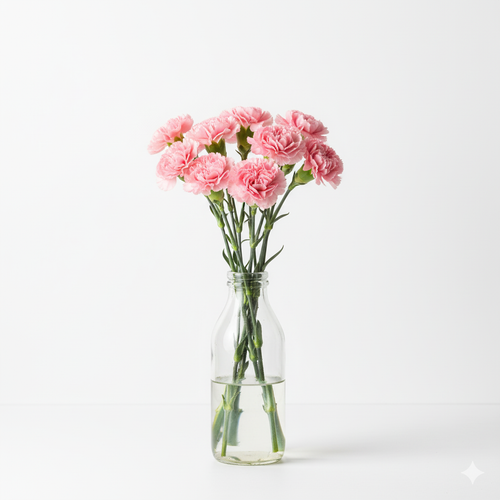 Ramo de clavel fresco, flores con simbolismo